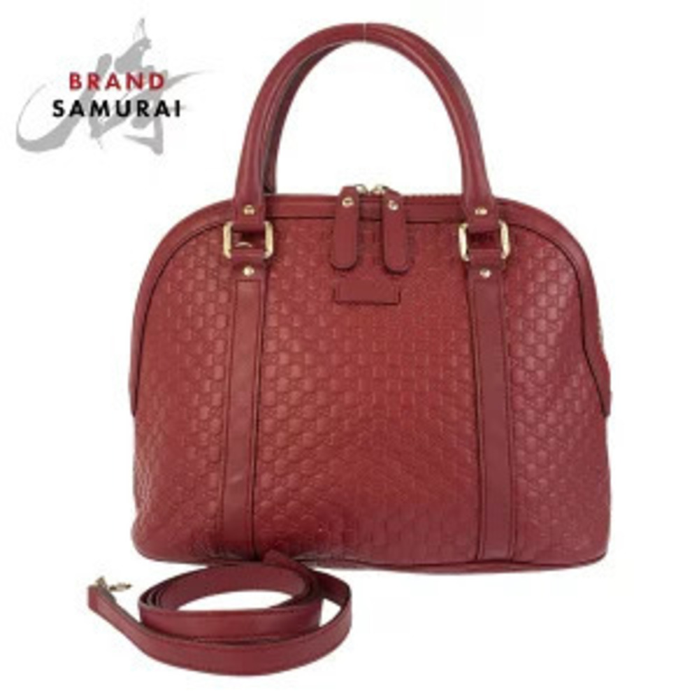 Gucci Guccissima red leather Handbag shoulder bag
